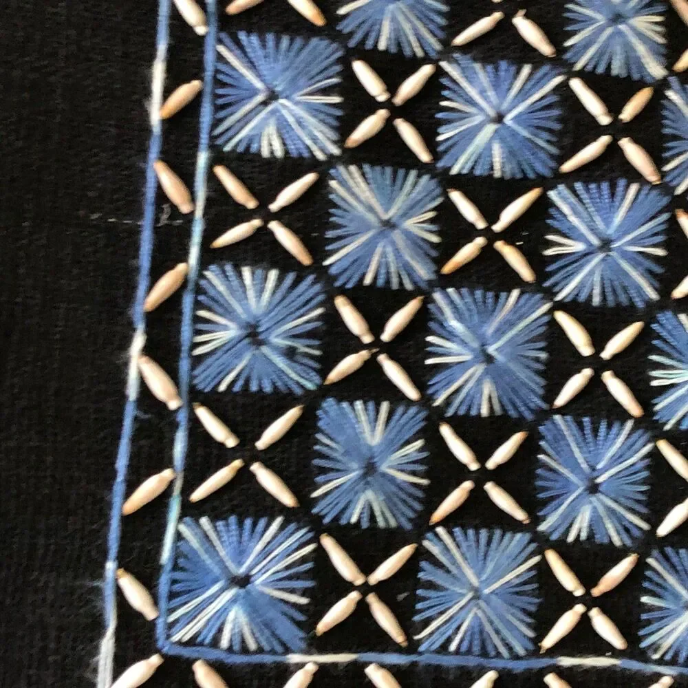 Handmade embroidery shells
